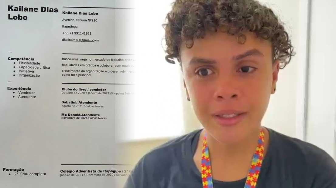 Jovem autista enfrenta discriminação no mercado de trabalho: 'Só contratamos pessoas normais'