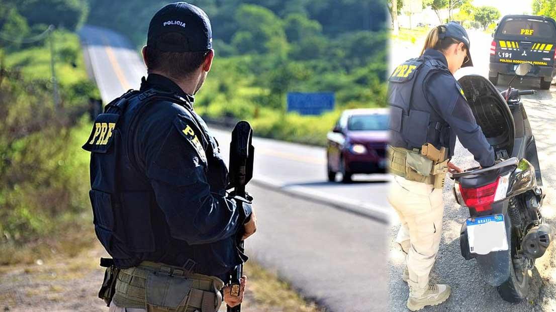 PRF recupera moto furtada durante fiscalização em Eunápolis
