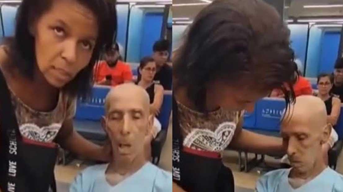 Mulher leva morto em cadeira de rodas para sacar empréstimo de R$ 17 mil e pede a ele: 'Assina'