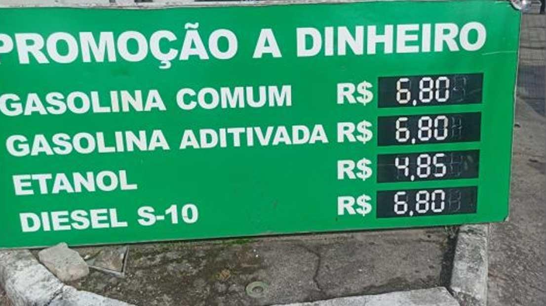 Preço da gasolina em Porto Seguro alcança valores recordes e revolta a população