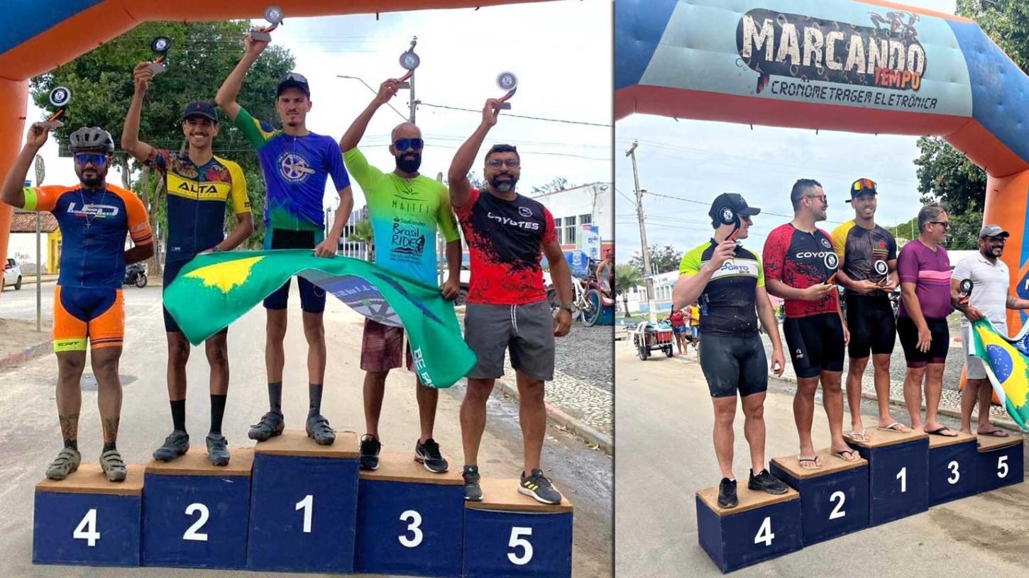 Atletas de Guaratinguá garantem lugar no pódio em competição de ciclismo em Itapebi