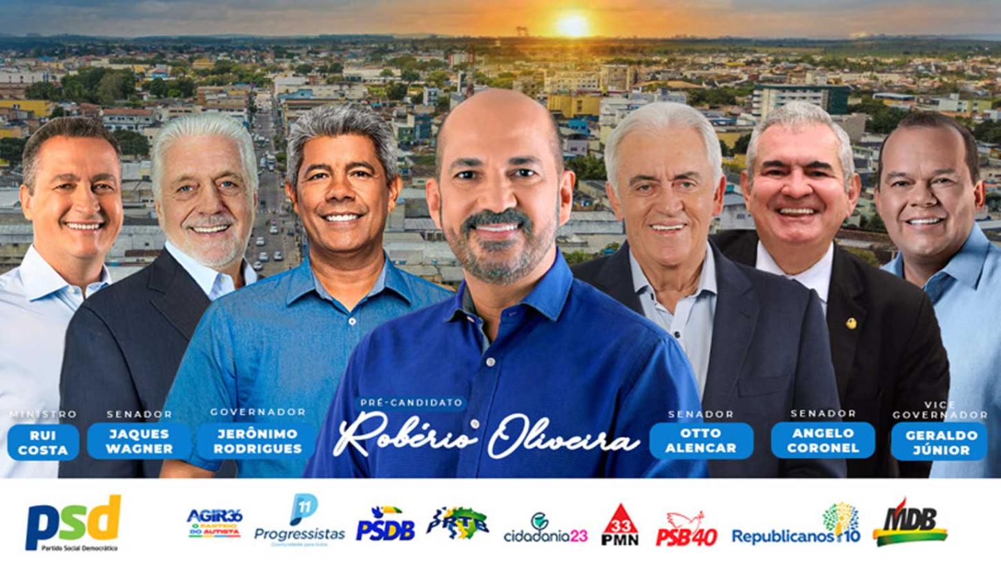 Robério Oliveira, lança oficialmente sua pré-candidatura à prefeitura de Eunápolis
