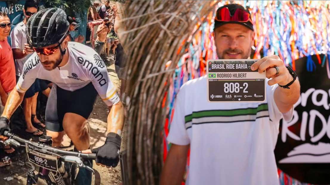 Rodrigo Hilbert vence ultramaratona de ciclismo em destino turístico em Arraial D'Ajuda