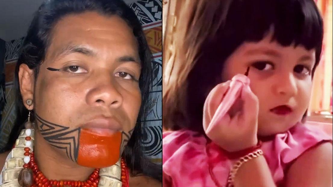 VÍDEO: Influenciador indígena de Cabrália conquista a web ao imitar crianças em vídeo hilário