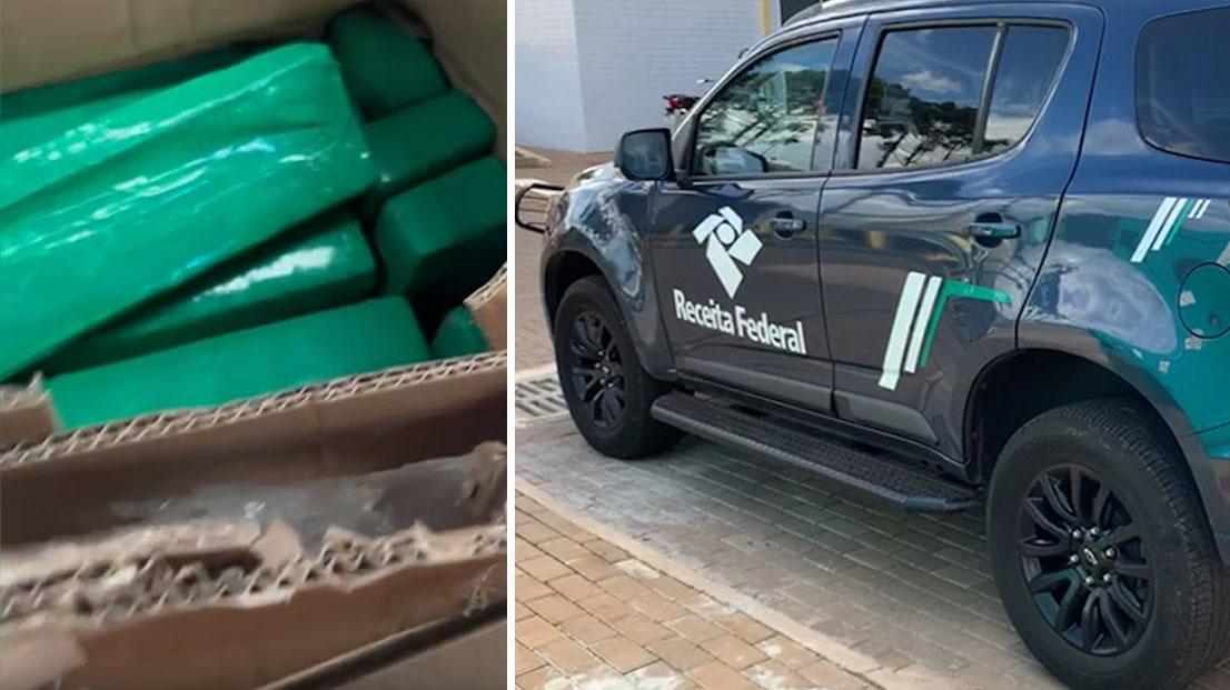 Receita Federal apreende 130kg de maconha em transportadora com destino a Porto Seguro