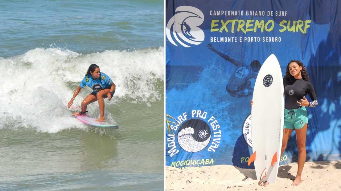 Kaylane conquista título invicto no Circuito Extremos Surf e se destaca na categoria feminina