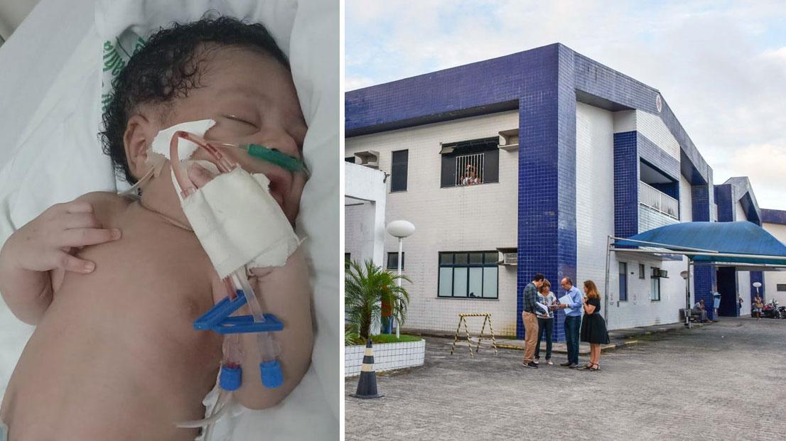 Recém-nascida de Belmonte em estado crítico devido a negligência no Hospital Luís Eduardo Magalhaes em Porto Seguro
