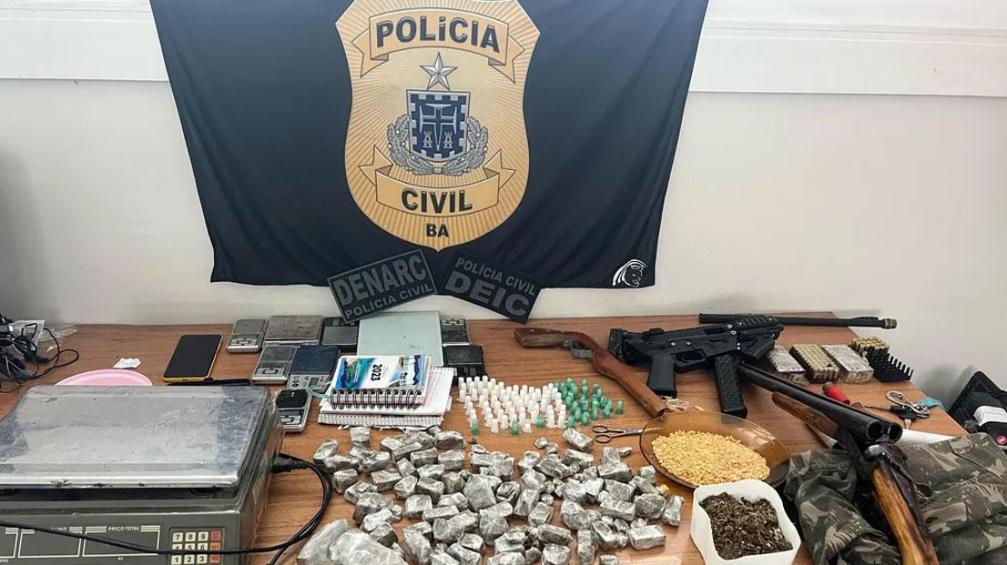 VÍDEO: Laboratório de drogas é fechado durante operação da Polícia Civil em Arraial d'Ajuda