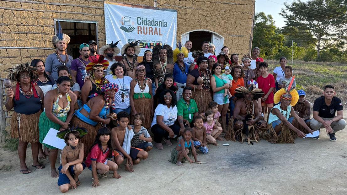 Cidadania Rural leva inclusão e acesso a direitos ao Povo Tupinambá em Eunápolis