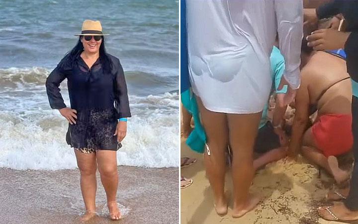 Turista mineira de 51 anos morre afogada em praia de Porto Seguro; Veja as imagens