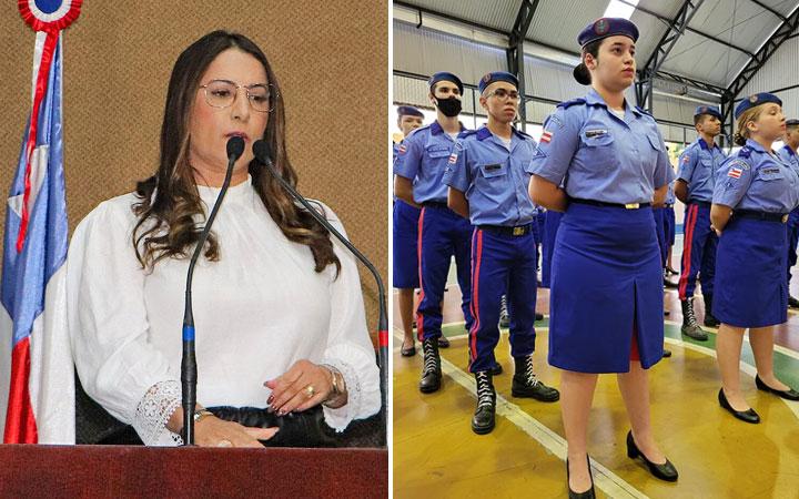 Deputada Cláudia Oliveira apresenta proposta para criação de Colégio da Polícia Militar em Porto Seguro