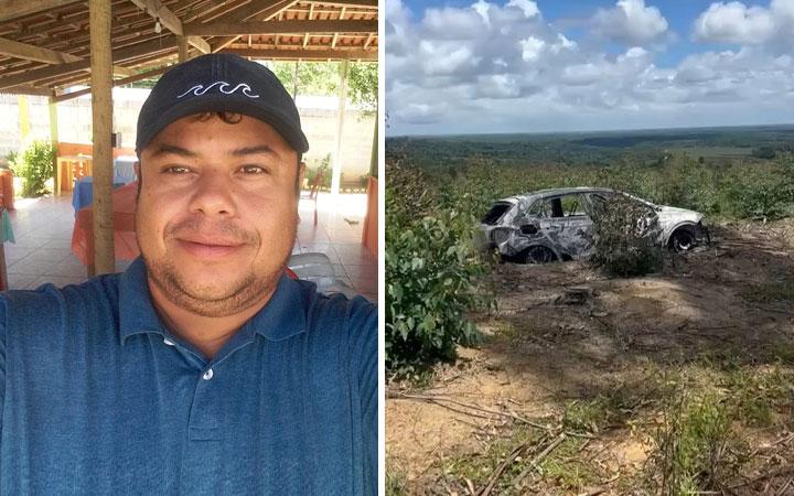 Eunápolis: Veículo encontrado carbonizado pode ser de motorista de aplicativo desaparecido; Veja