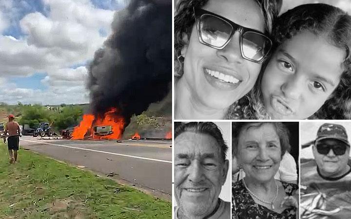 Saiba quem são as 11 vítimas do acidente na BR-101 no Extremo Sul da Bahia; Confira