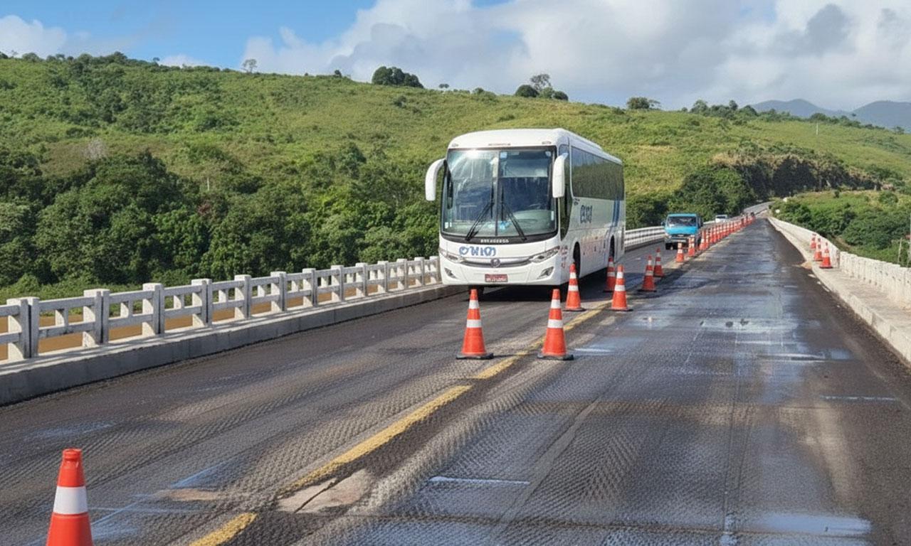 Serviços avançam e ponte sobre o Rio Jequitinhonha, na BR-101 em Itapebi será liberada até o dia 22