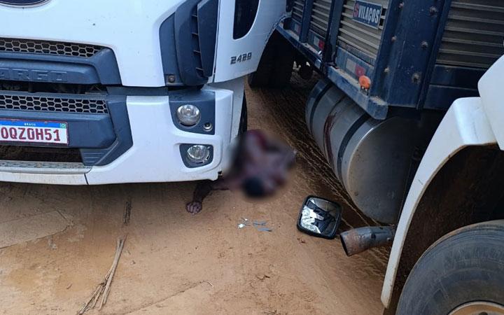 Motorista perde a vida após ser prensado entre caminhões no desvio da ponte; Veja
