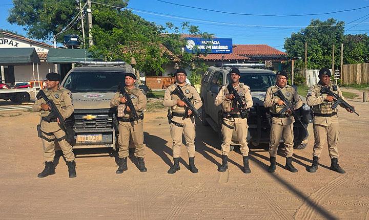Polícia Militar intensifica policiamento no distrito de Caraíva em Porto Seguro; Confira