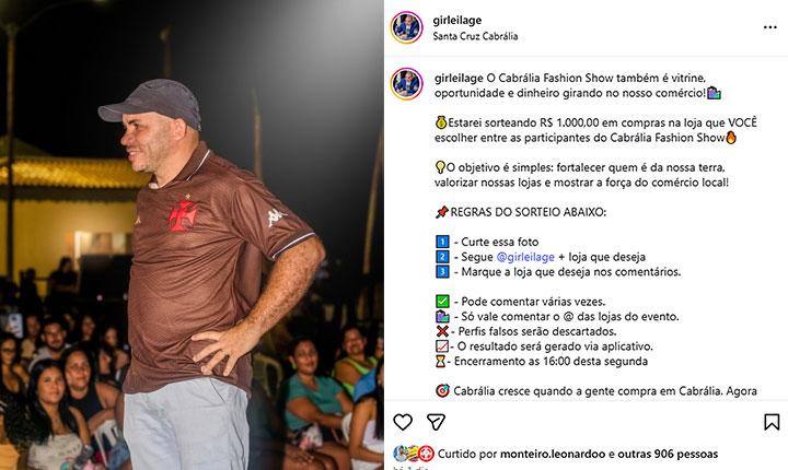 Prefeito de Santa Cruz Cabrália é alvo de denúncia após ação considerada improbidade administrativa; Veja