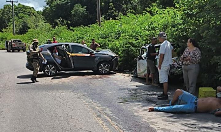 Acidente na BA-001, próximo a Vale Verde, deixa vítima em estado grave