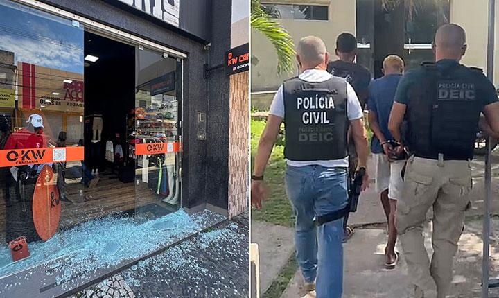 Dupla que arrombou e furtou loja em Eunápolis é presa pela Polícia Civil; Veja vídeos