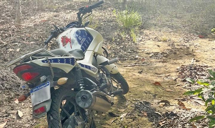 Motocicleta roubada há 5 meses é recuperada pela PM em área rural de Eunápolis