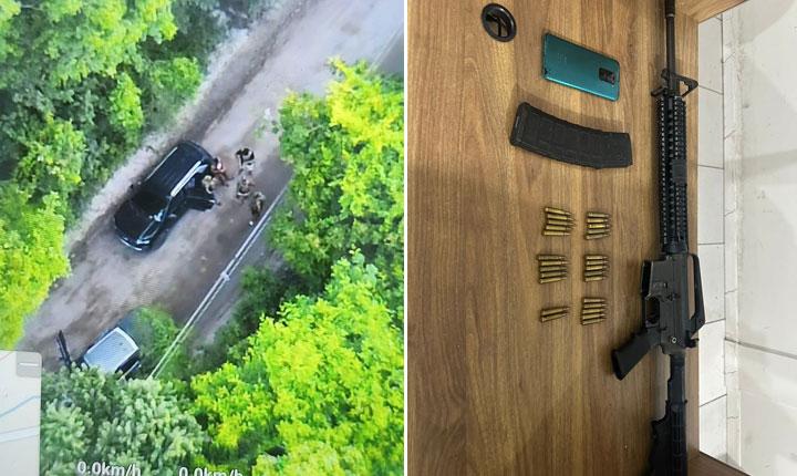 Operação policial em Arraial d’Ajuda termina com suspeito morto e fuzil apreendido; Veja as imagens