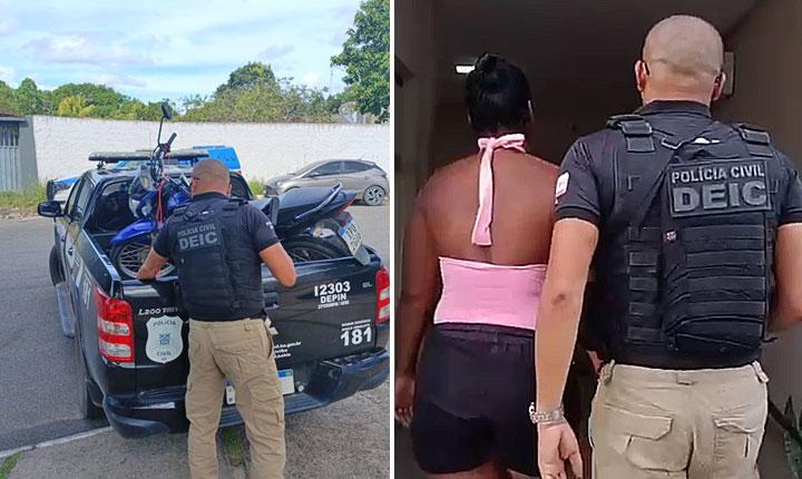 Polícia Civil recupera motocicleta e celulares subtraídos em Eunápolis; Veja vídeo