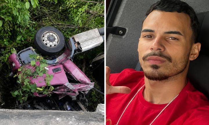 Grave acidente na BR-367 deixa caminhoneiro morto e ajudante em estado gravíssimo; Veja
