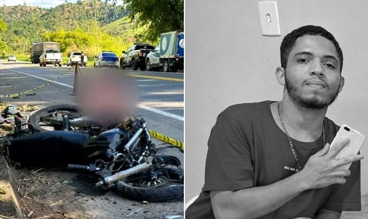Jovem de 24 anos morre após batida entre moto e carreta na br-101 em Eunápolis