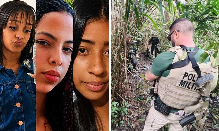 Buscas por adolescentes desaparecidas levam policiais a área de mata em Eunápolis