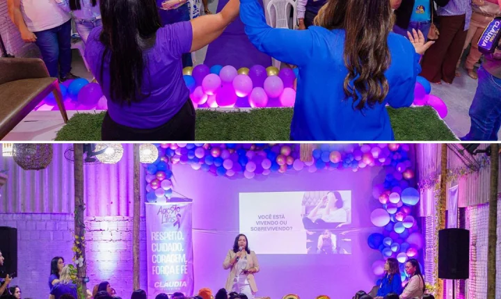 Cláudia Oliveira reúne centenas de mulheres em Porto Seguro em encontro de diálogo e fortalecimento feminino