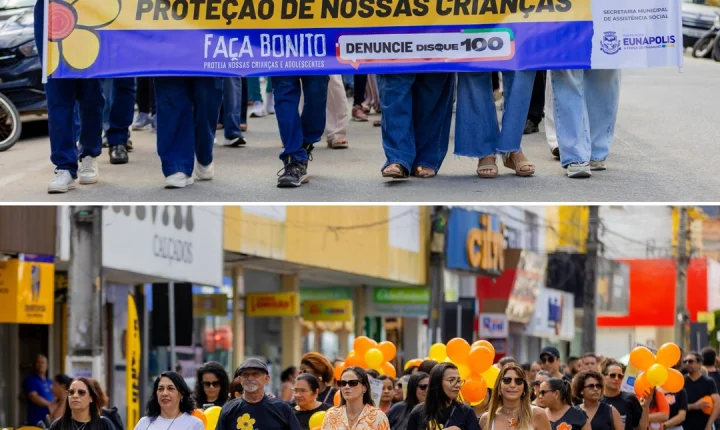 Eunápolis une forças em caminhada de combate ao abuso e à exploração sexual de crianças e adolescentes