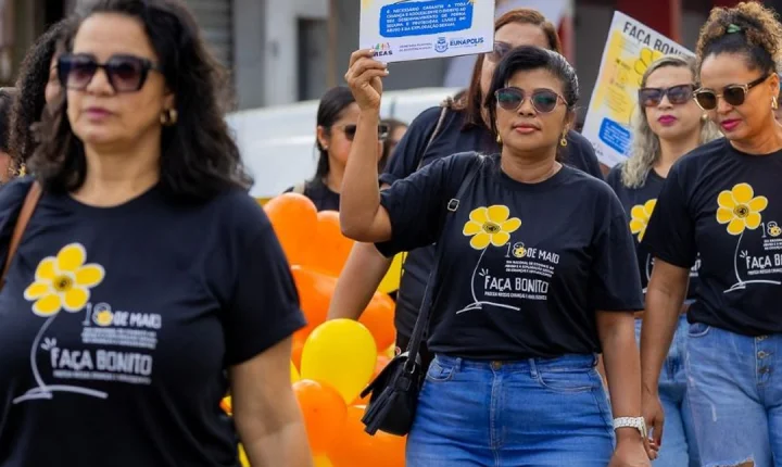 Eunápolis une forças em caminhada de combate ao abuso e à exploração sexual de crianças e adolescentes