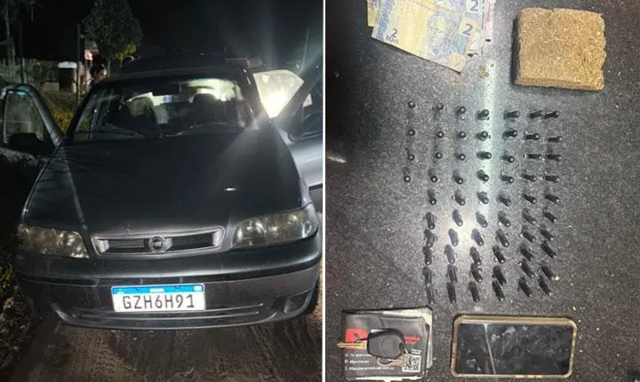 Fuga com carro roubado na BR-367 termina em tiros e prisão em Eunápolis
