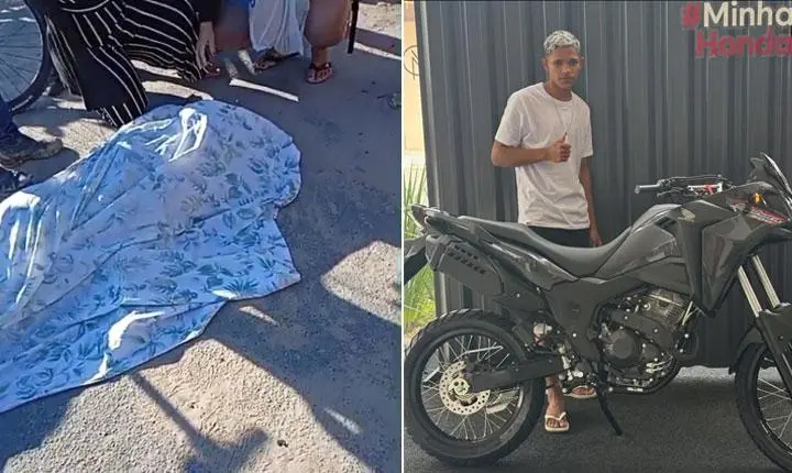 Motociclista morre após perder controle em curva e bater de frente com carro em Trancoso; Veja vídeos