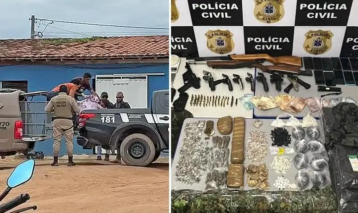 Operação das forças de segurança em Itabela resulta na morte de seis suspeitos e apreensão de armas e drogas; veja