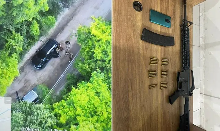 Operação policial em Arraial d’Ajuda termina com suspeito morto e fuzil apreendido; Veja as imagens