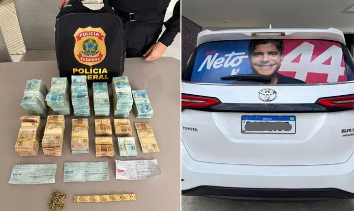 Polícia Federal apreende em Eunápolis R$ 450 mil em dinheiro vivo com apoiador de ACM Neto a dez dias das eleições