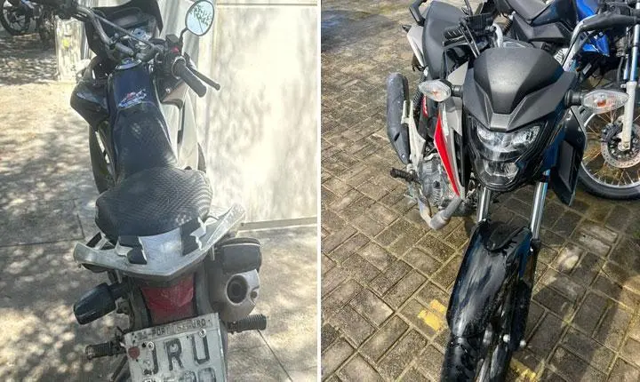 Polícia militar apreende duas motocicletas com restrição de furto/roubo em Porto Seguro e Trancoso; duas pessoas foram presas